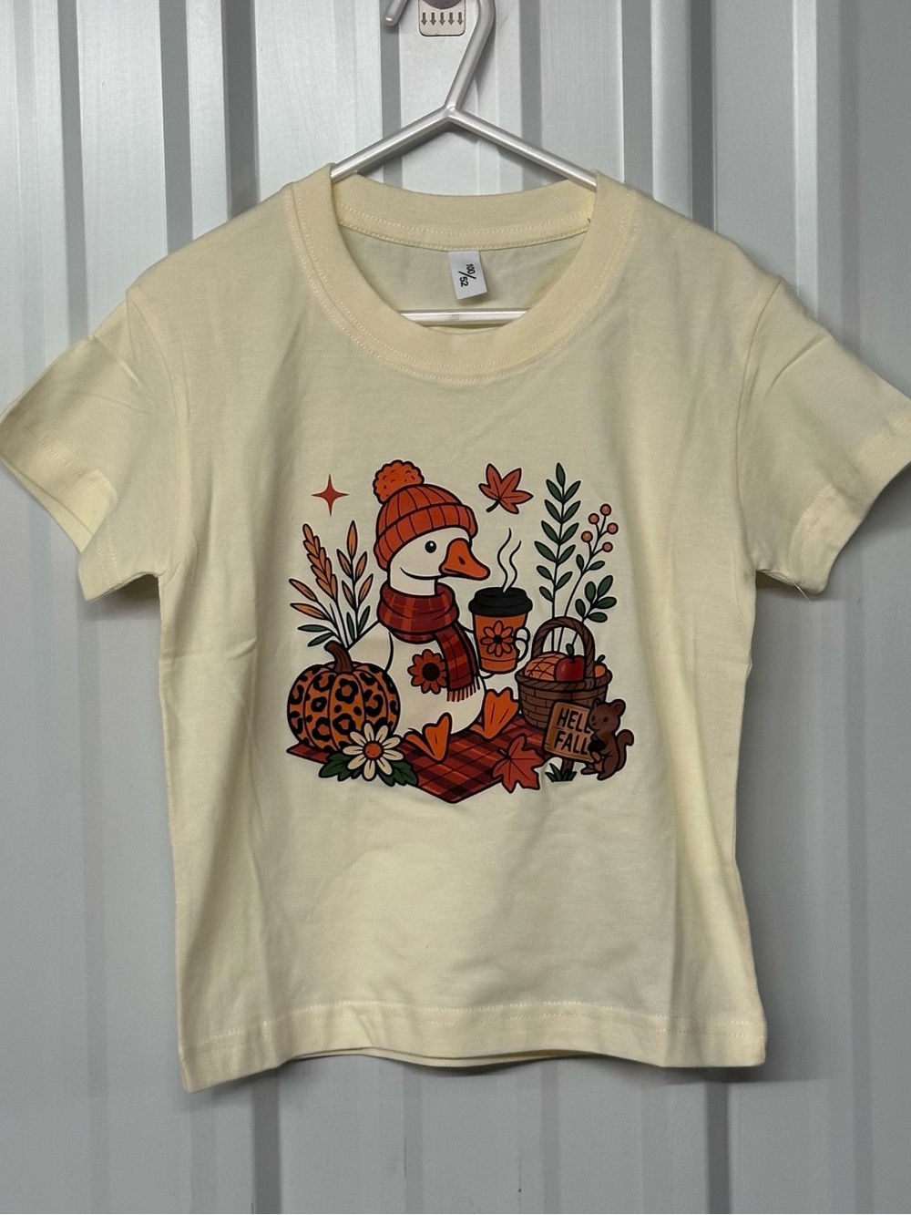 Girls Goose Graphic Print Short Sleeve T-Shirt Cute Cottagecore Nature Tee